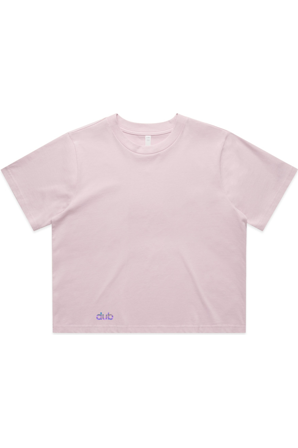 dub crop cut women's tee