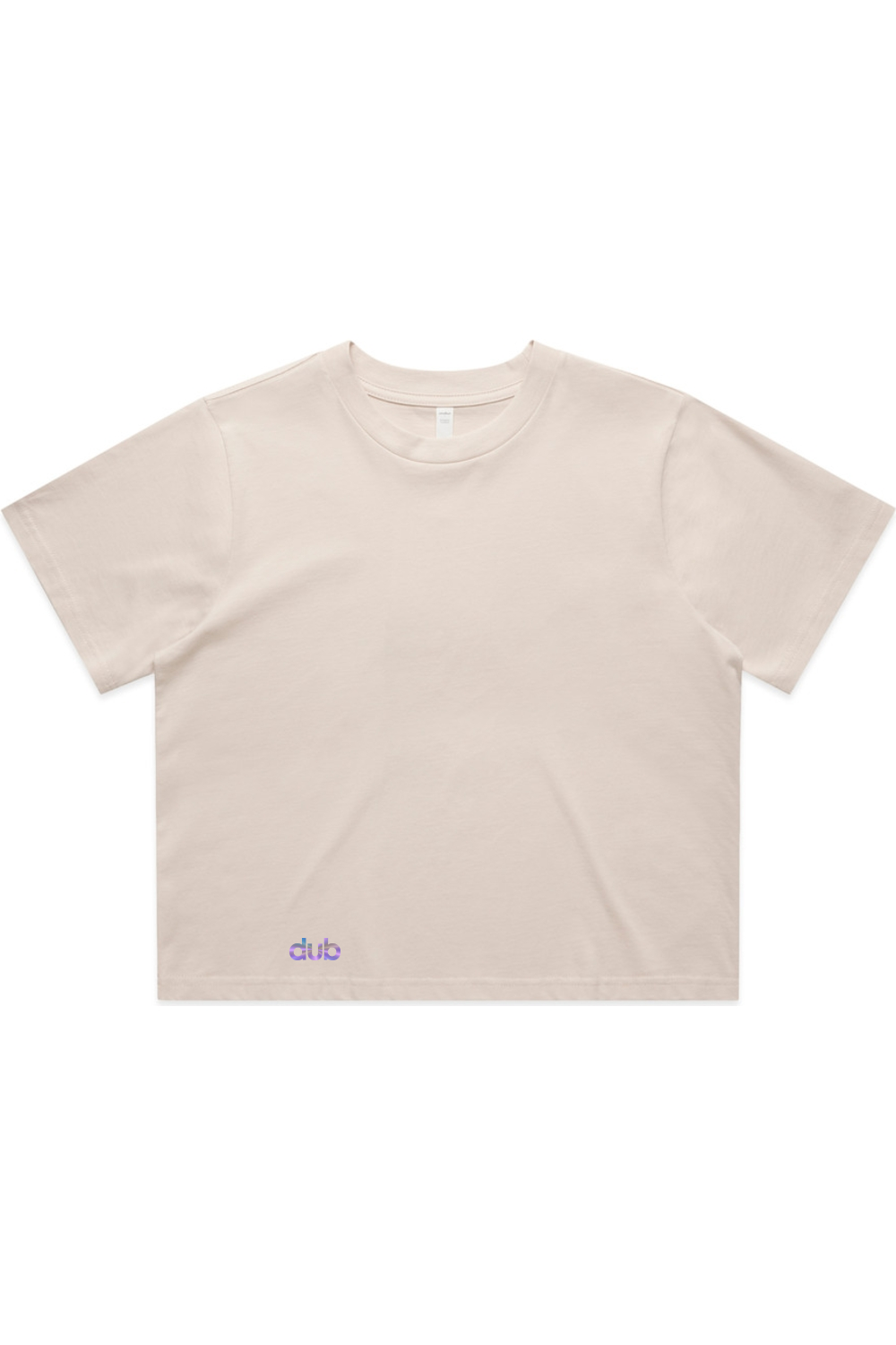 dub crop cut women's tee
