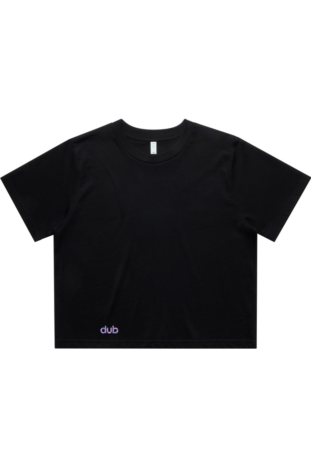 dub crop cut women's tee