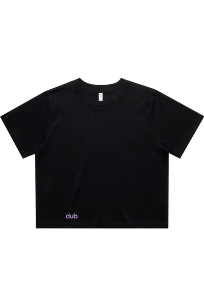 dub crop cut women's tee